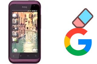 Come eliminare l'account Google su HTC Rhyme