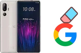 Come eliminare l'account Google su HTC U24 Pro