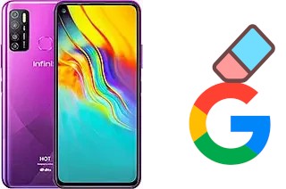 Come eliminare l'account Google su Infinix Hot 9 Pro