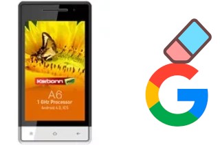 Come eliminare l'account Google su Karbonn A6