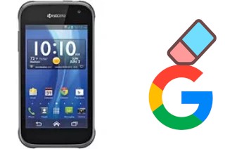 Come eliminare l'account Google su Kyocera Hydro Xtrm