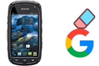 Come eliminare l'account Google su Kyocera Torque E6710