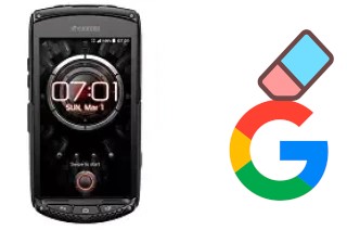 Come eliminare l'account Google su Kyocera Torque KC-S701