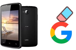 Come eliminare l'account Google su Lava Iris 348