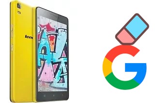 Come eliminare l'account Google su Lenovo K3 Note