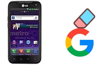 Come eliminare l'account Google su LG Connect 4G MS840