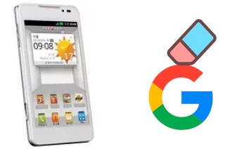 Come eliminare l'account Google su LG Optimus 3D Cube SU870