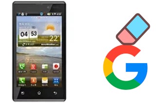 Come eliminare l'account Google su LG Optimus EX SU880