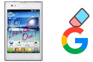 Come eliminare l'account Google su LG Optimus Vu P895