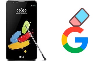 Come eliminare l'account Google su LG Stylus 2