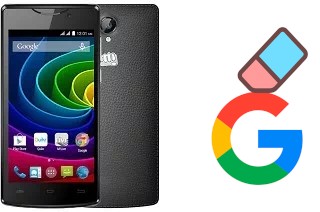 Come eliminare l'account Google su Micromax Bolt D320