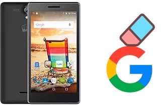 Come eliminare l'account Google su Micromax Bolt Q332