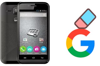 Come eliminare l'account Google su Micromax Bolt S301