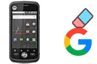 Come eliminare l'account Google su Motorola Quench XT5 XT502