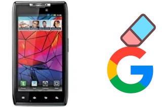 Come eliminare l'account Google su Motorola RAZR XT910