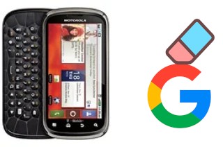 Come eliminare l'account Google su Motorola Cliq 2