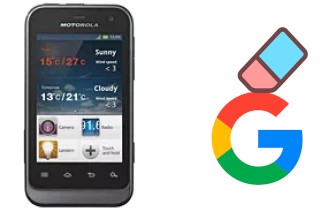 Come eliminare l'account Google su Motorola Defy Mini XT320