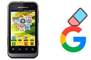 Come eliminare l'account Google su Motorola Defy Mini XT321