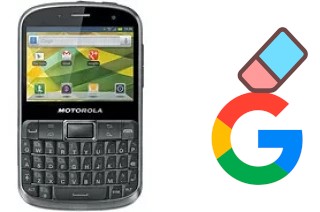 Come eliminare l'account Google su Motorola Defy Pro XT560