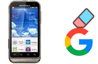 Come eliminare l'account Google su Motorola DEFY XT XT556