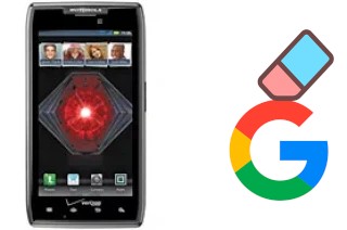 Come eliminare l'account Google su Motorola DROID RAZR MAXX