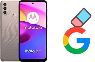 Come eliminare l'account Google su Motorola Moto E40