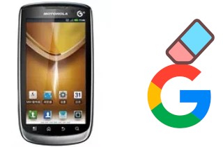 Come eliminare l'account Google su Motorola MOTO MT870