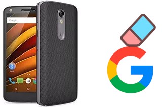 Come eliminare l'account Google su Motorola Moto X Force