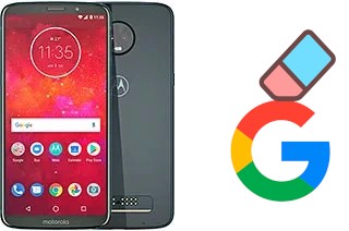 Come eliminare l'account Google su Motorola Moto Z3