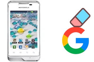 Come eliminare l'account Google su Motorola Motoluxe XT389