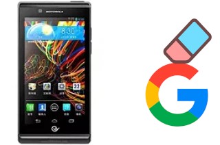 Come eliminare l'account Google su Motorola RAZR V XT889