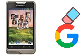 Come eliminare l'account Google su Motorola XT390