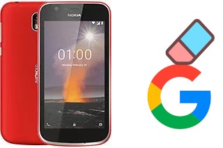 Come eliminare l'account Google su Nokia 1