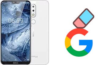 Come eliminare l'account Google su Nokia 6.1 Plus (Nokia X6)