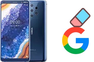 Come eliminare l'account Google su Nokia 9 PureView