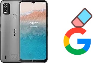 Come eliminare l'account Google su Nokia C21 Plus