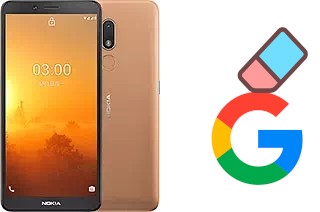 Come eliminare l'account Google su Nokia C3 2020