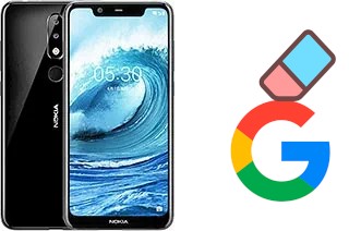 Come eliminare l'account Google su Nokia 5.1 Plus (Nokia X5)