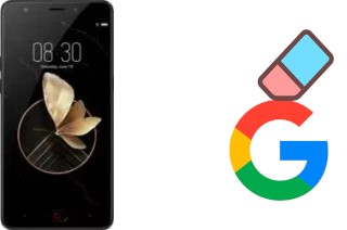 Come eliminare l'account Google su nubia M2 Play