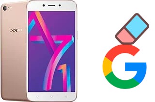 Come eliminare l'account Google su Oppo A71 (2018)