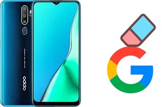 Come eliminare l'account Google su Oppo A9 (2020)