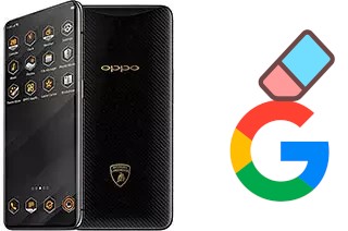 Come eliminare l'account Google su Oppo Find X Lamborghini