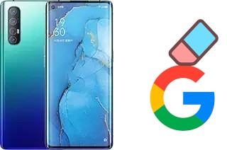 Come eliminare l'account Google su Oppo Reno3 Pro 5G