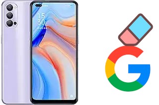 Come eliminare l'account Google su Oppo Reno4 5G