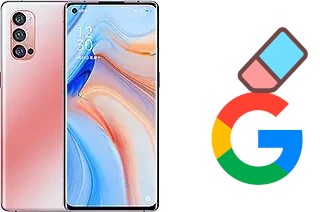 Come eliminare l'account Google su Oppo Reno4 Pro 5G