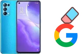 Come eliminare l'account Google su Oppo Reno5 5G