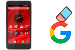 Come eliminare l'account Google su Prestigio MultiPhone 5044 Duo