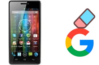 Come eliminare l'account Google su Prestigio MultiPhone 5450 Duo