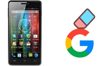 Come eliminare l'account Google su Prestigio MultiPhone 5500 Duo