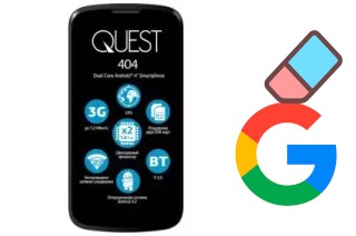 Come eliminare l'account Google su Qumo Quest 404